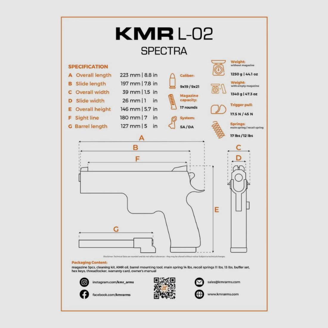 KMR L-02 SPECTRA OR / 9mm