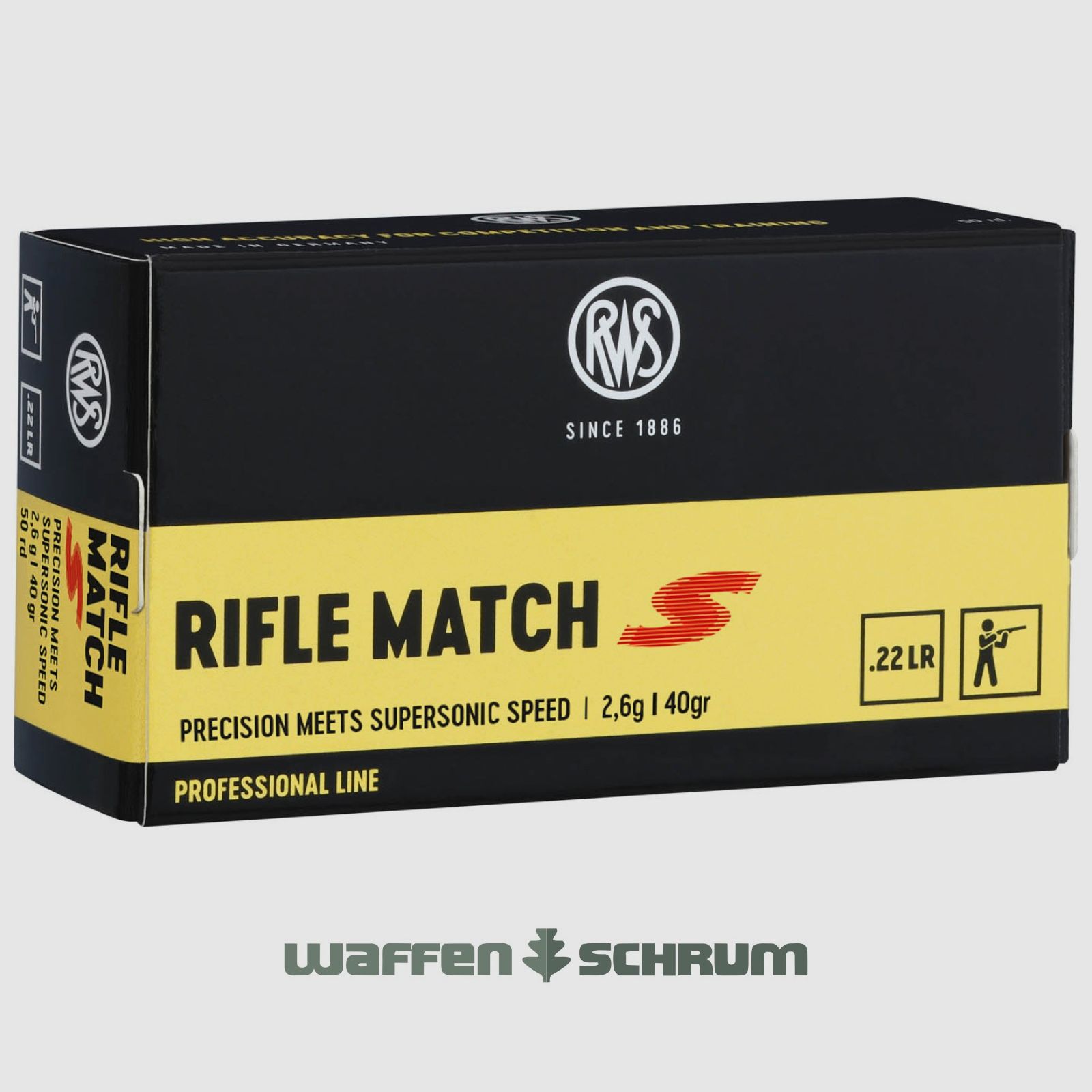 RWS Rifle Match S 2,6g - 40gr. .22lr