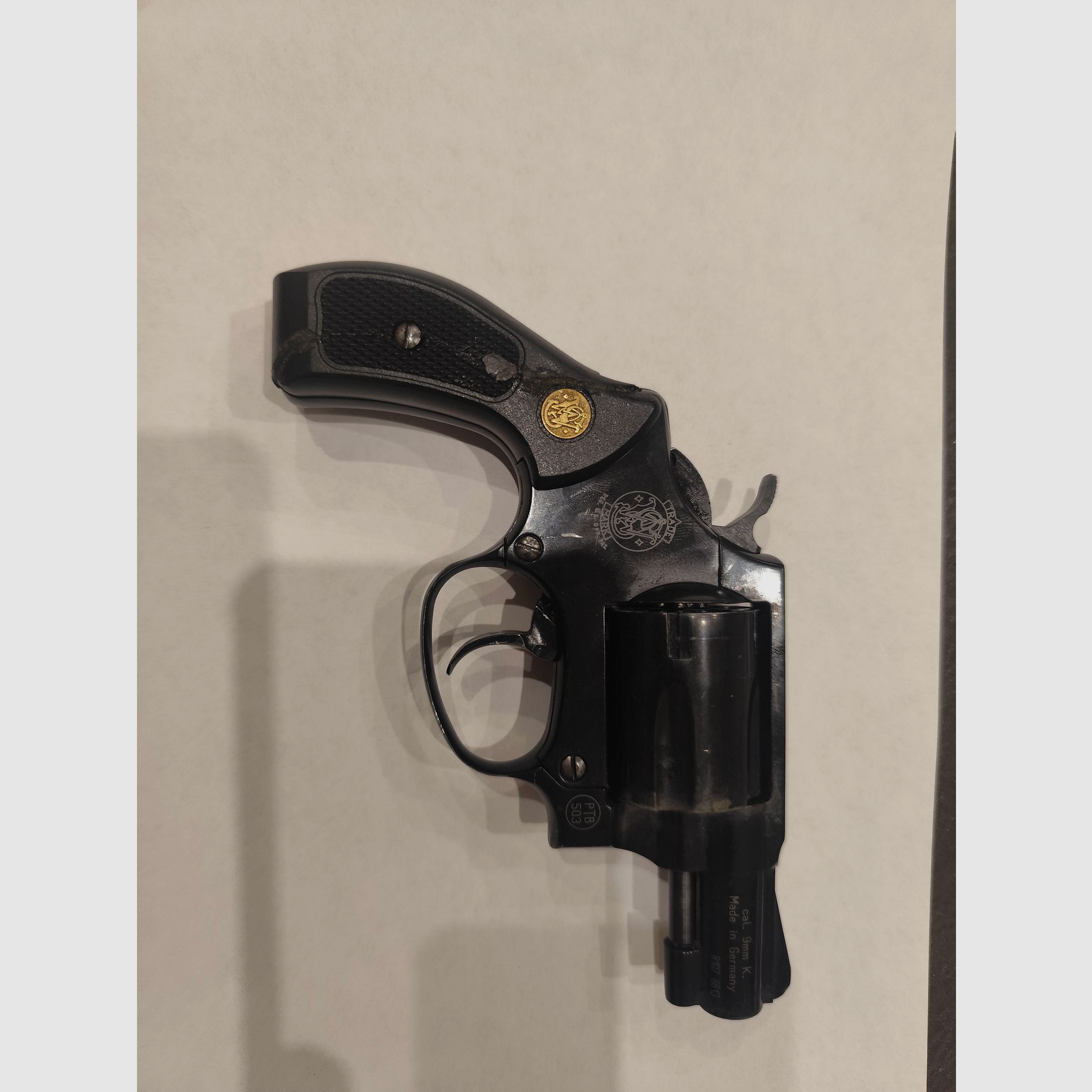 Smith & Wesson Chiefs Special  9mm R.K. - schwarz PTB 503