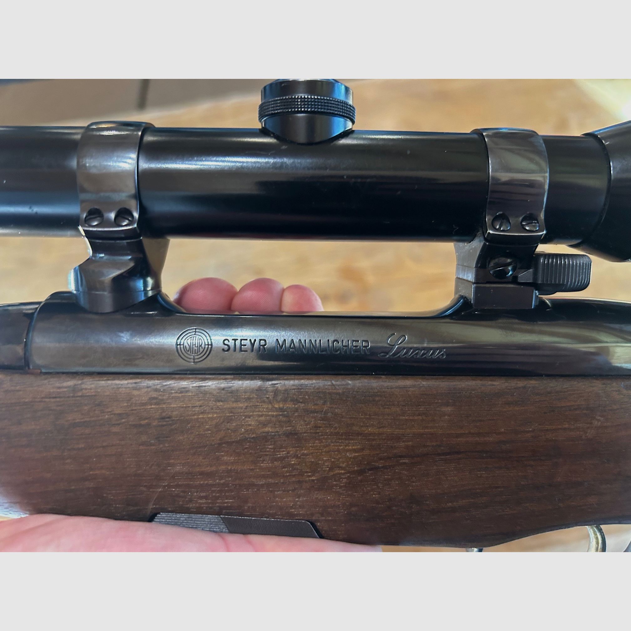 Steyr Mannlicher Luxus Stutzen 9,3x62 con vidrio DJ