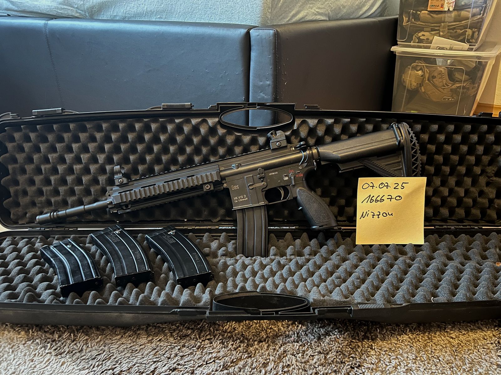 VFC HK416 D GBB mit 4 Magazinen und Koffer 