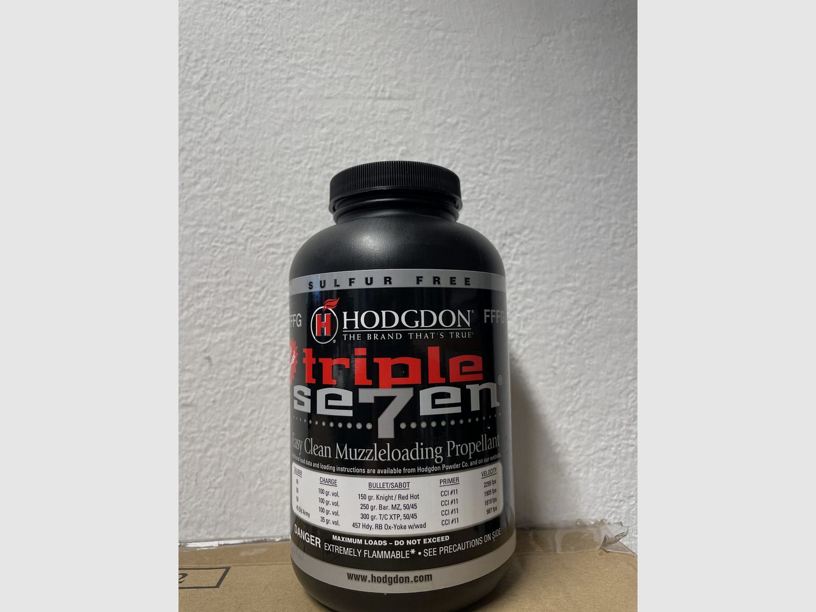 Hodgdon Triple Seven FFFG NC Pulver