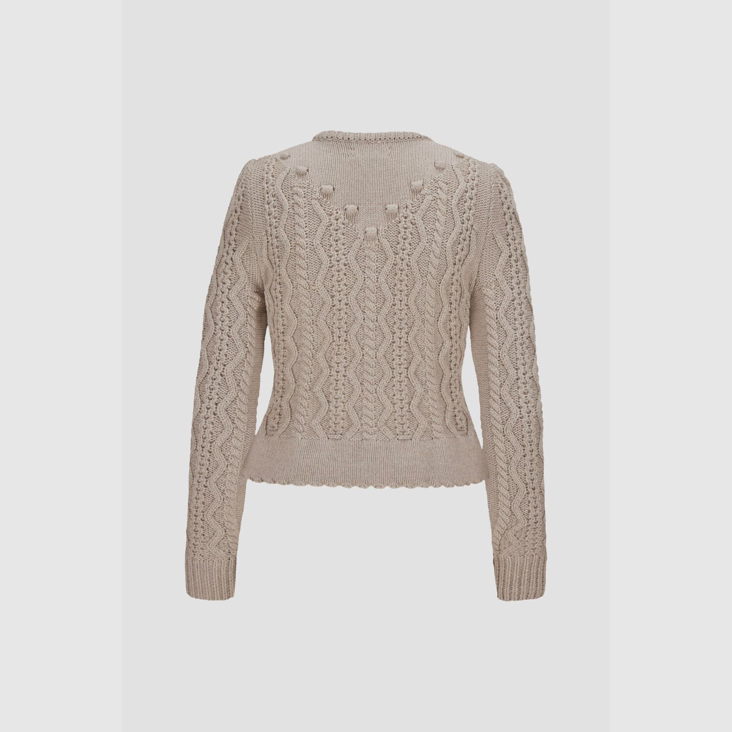 Grazie a Dio cardigan tradizionale in beige, immagine 2 di 2