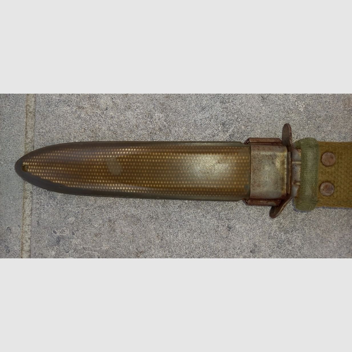 Couteau de tranchée WKII US.M3/Kampfmesser avec étui US.M8