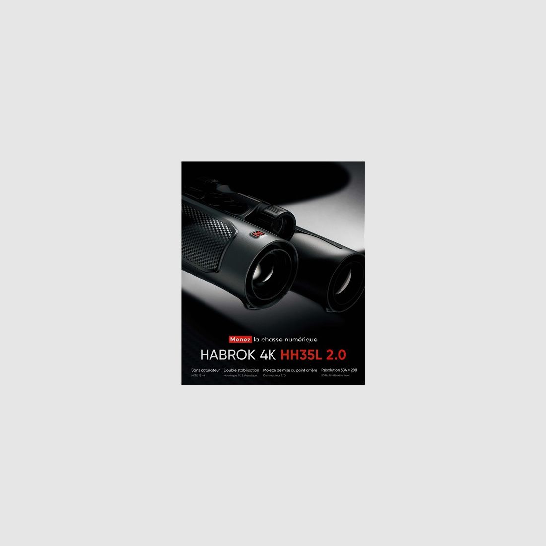 HIKMICRO Habrok 4K HH35L 2.0 Thermal Binoculars - All-in-One Night Vision for Hunting, image 3 of 3