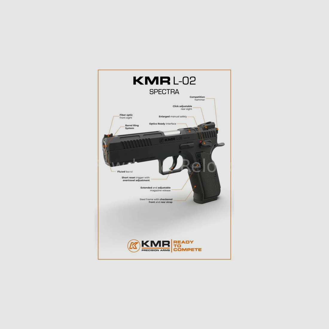 KMR L-02 SPECTRA O.R incluyendo la afinación del gatillo MERKLE 9mm Luger