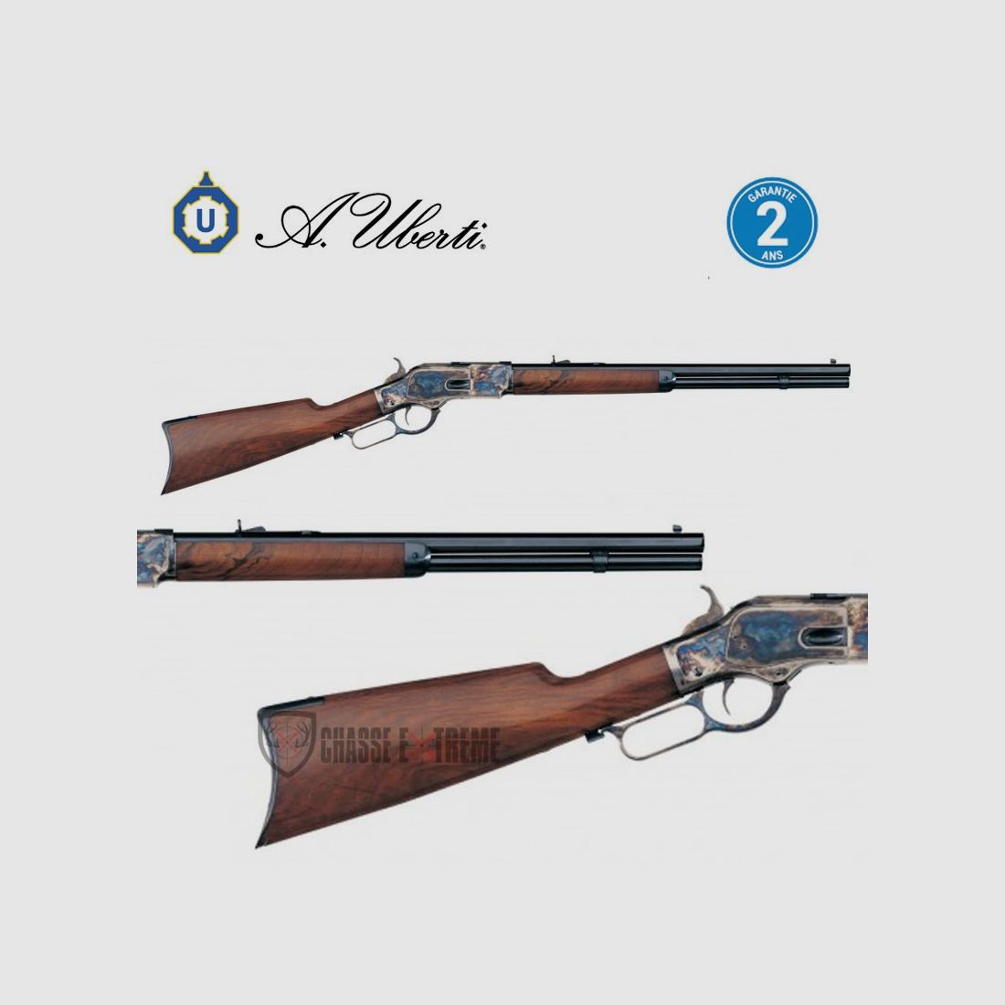 UBERTI 1873 Sporting Rifle Kal. 44/40 mit Lasergravur und Diopter