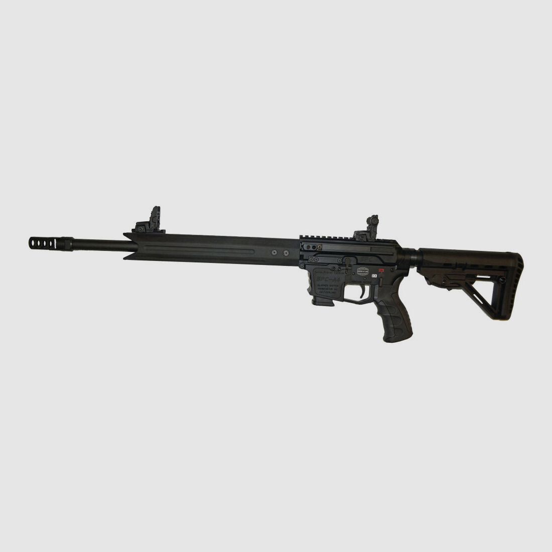 Schwaben Arms GmbH/GWMH Selbstladebüchse GWMH SPC-SPORTER A4 17" (SWISS PISTOL CARBINE) BLACK Kal.9x19 AR15 Glock Magazin