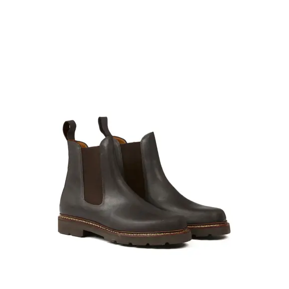 Chaussures En Cuir Aigle Quercy Marron
