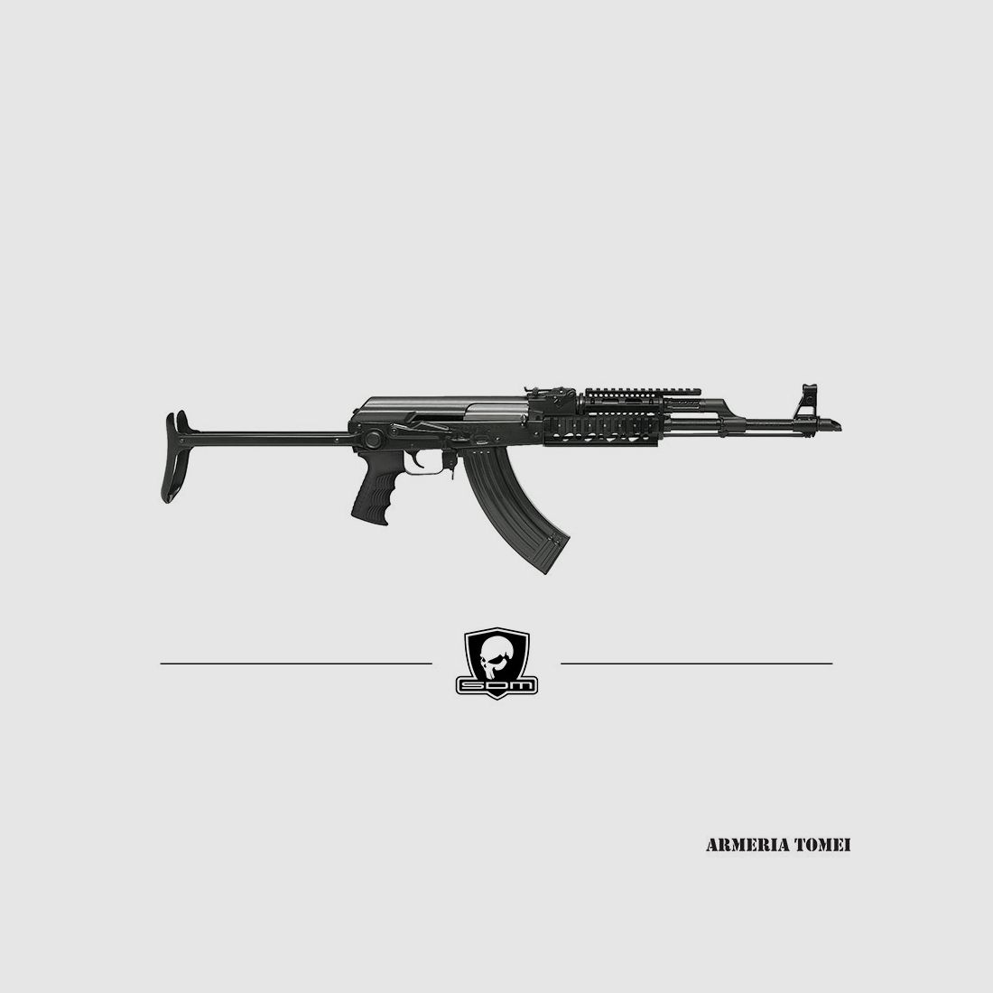S.D.M. – BÜCHSE AKS-47 MEU-SOC Kal. 7,62X39MM SCHWARZ, Bild 1 von 2