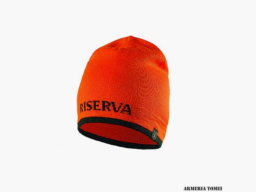 RISERVA – MÜTZE AUS WOLLE ORANGE GRÜN