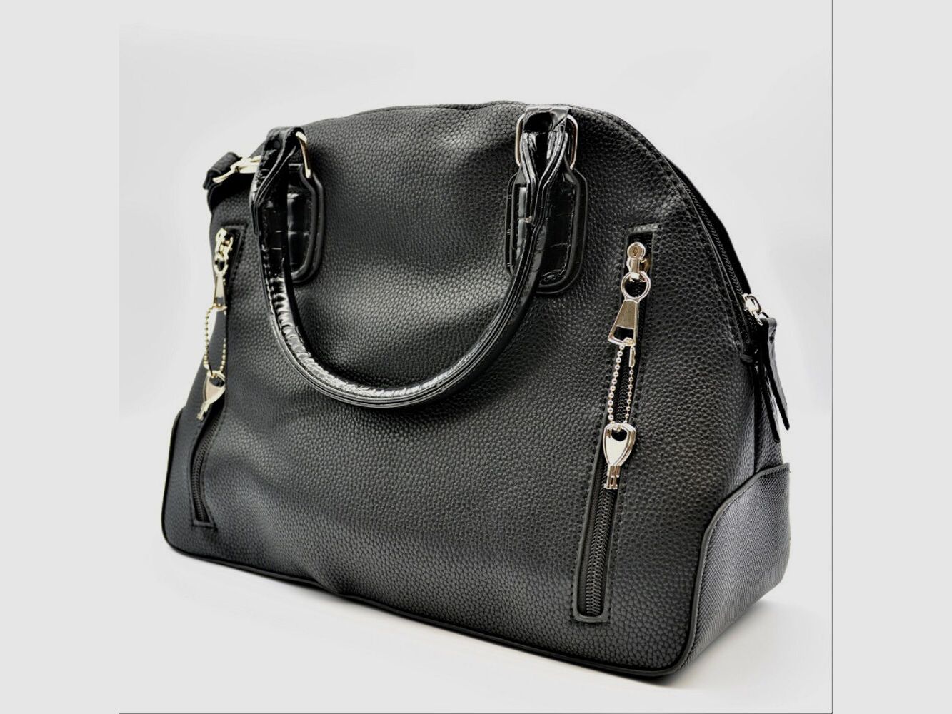 Bulldog Cases Handtasche Satchel Style - Schwarz, Bild 5 von 5