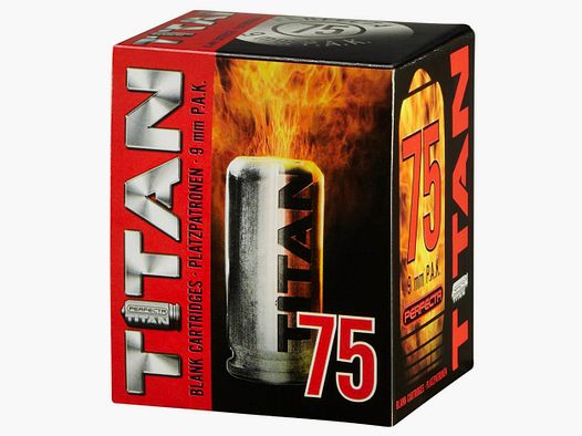 Umarex 4.1322-1 Perfecta Titan naboje 9 mm P.A.K. 75 strzałów Pyro