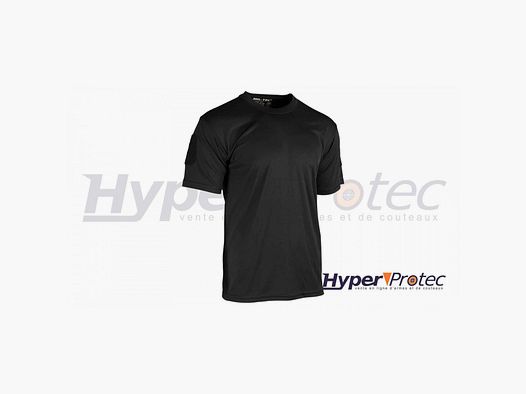 T-Shirt Mil-Tec Tactique Quick Dry Couleur Noire