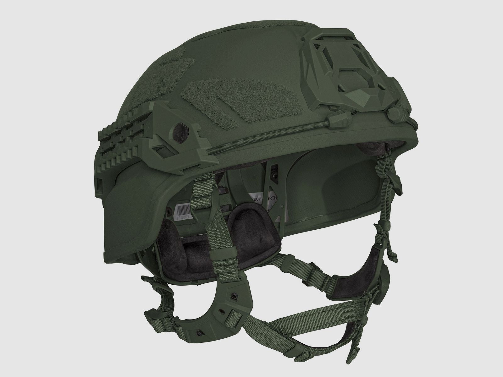 Casco balístico Schuberth M100 full cut - RAL 6031 (verde bronce), imagen 5 de 10