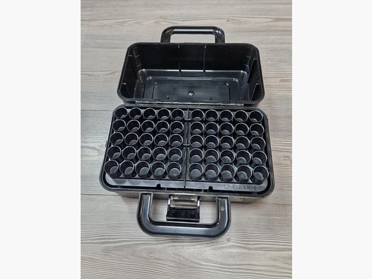 AMMUNITION TRANSPORT BOX – 100 CASES – CALIBER 12 – USED