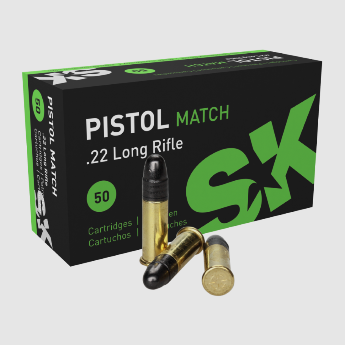 22lr SK Pistol Match, 286m/s LRN 40gr VE50