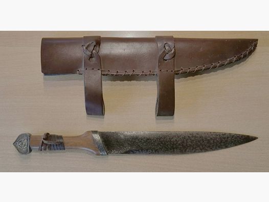 Skramasax/Sächsisches Sax Messer mit Scheide