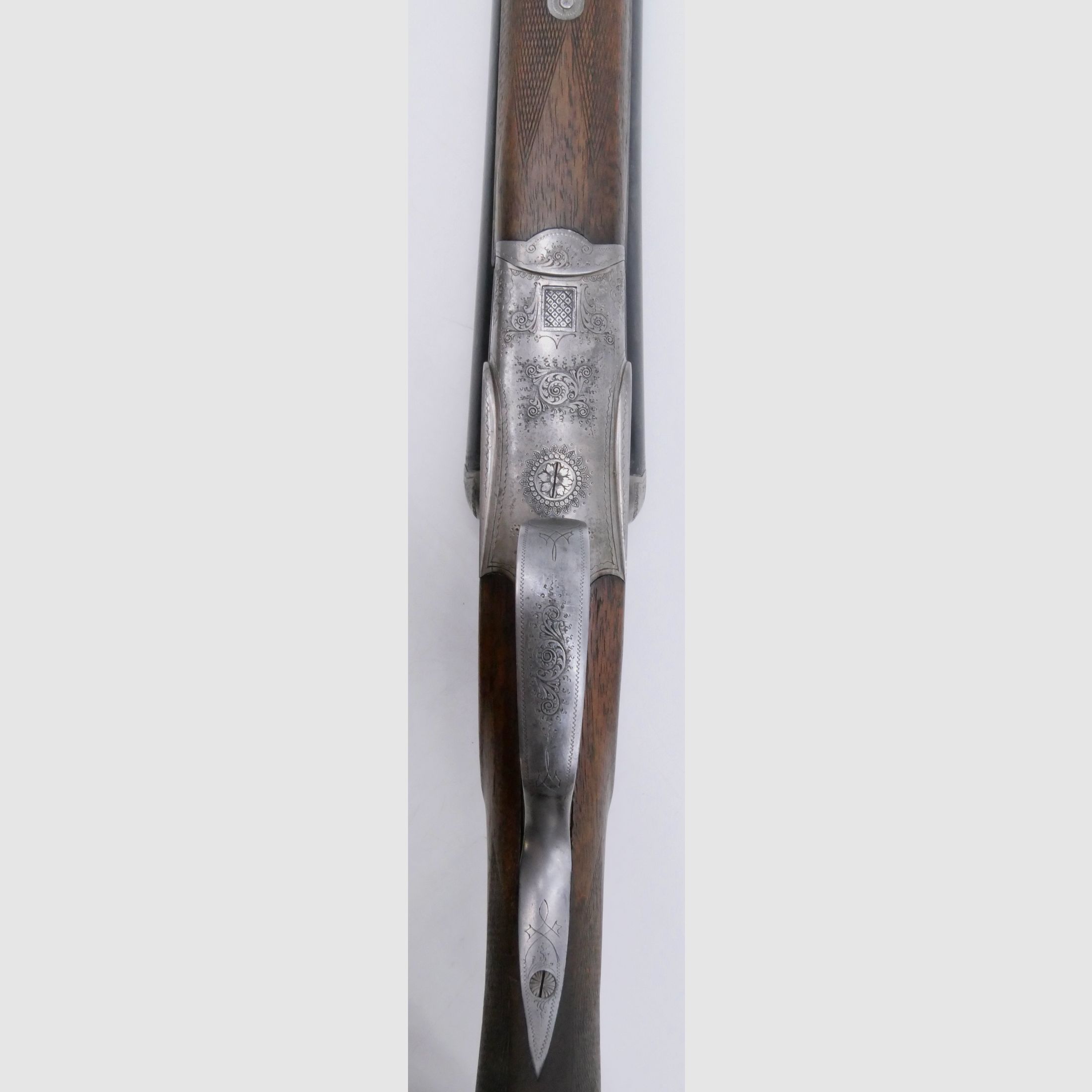 Doppelflinte ETW Suhl 16/70 Lauflänge 720mm mit Einhakmontage - Basen