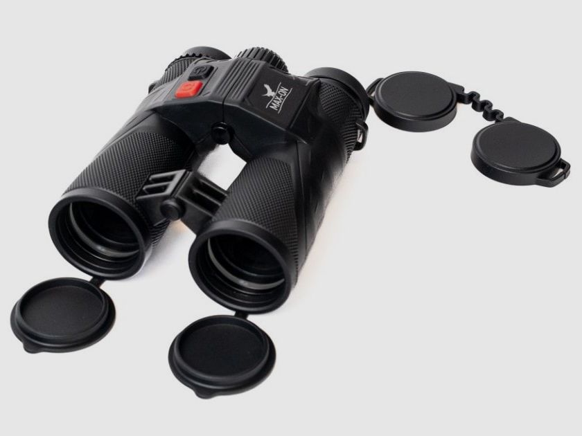 Max-On Ranger ED 8 x 42 Fernglas mit eingebautem Entfernungsmesser