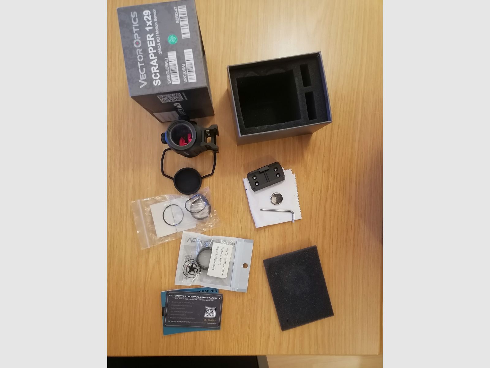 Vector Optics SCRD-47 Scrapper 1x29 + Beschermglas