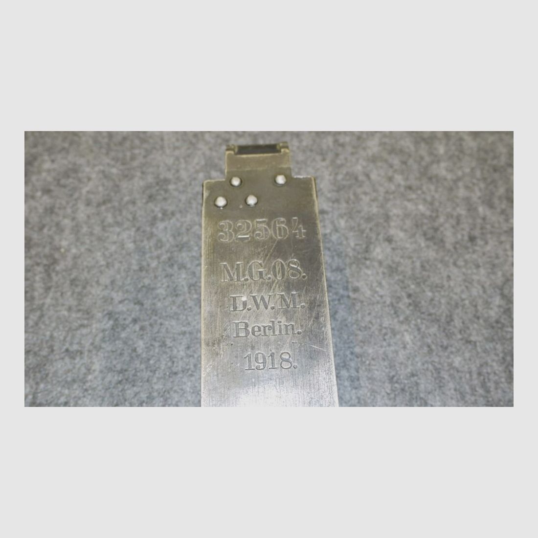 Deutsche Waffen- und Munitions Gehäusedeckel MG08
