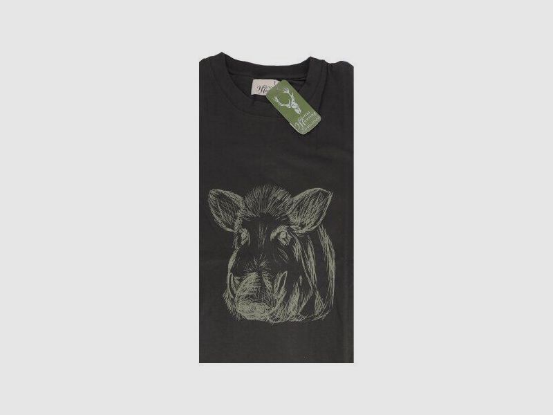 Hubertus Hunting T-Shirt with Wild Boar Motif Size 5XL