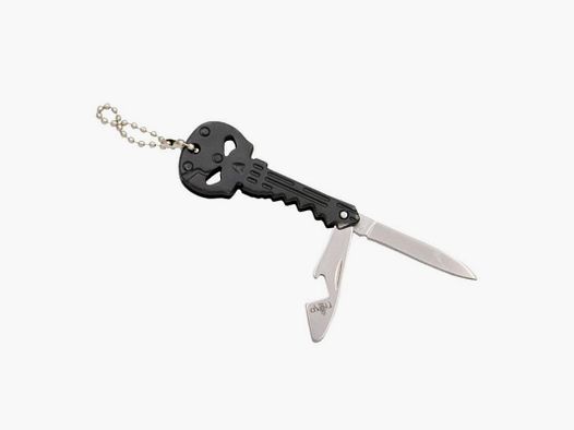 COUTEAU CLE THIRD TETE DE MORT NOIR INOX