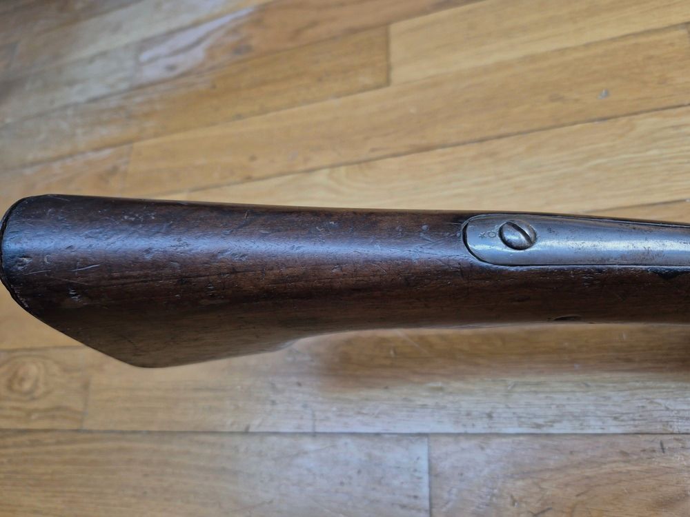 Zeer mooi geweer 1777 aangepast AN IX – Zeer zeldzame fabricage uit 1807 (voor Rusland) – Keizerlijke Fabriek van St-Étienne – Homogene stempels – Zeer mooi hout – Uitstekende loop – Stok volgens model – Zeldzame staat voor een zeldzaam wapen – TBE++, afbeelding 16 van 47