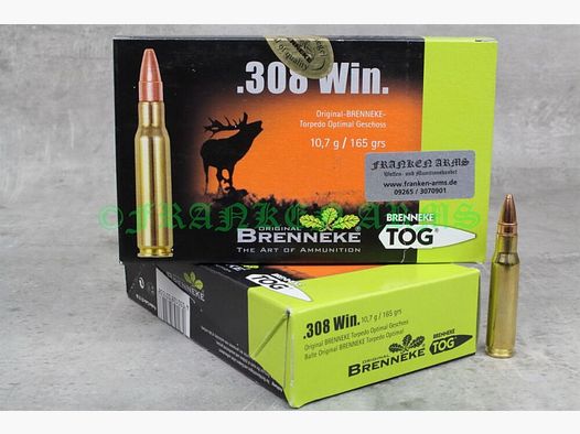 Brenneke TOG .308 Win. 165gr. 10.7g 20 pieces