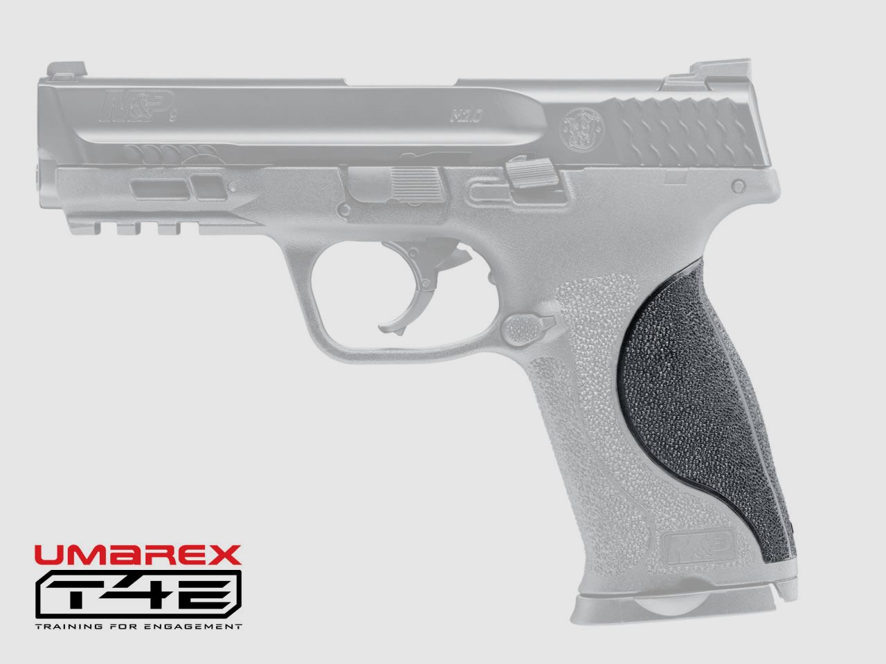 3 GriffrĂĽcken SML fĂĽr CO2 Pistole RAM Markierer Smith & Wesson M&P9 2.0 T4E, schwarz