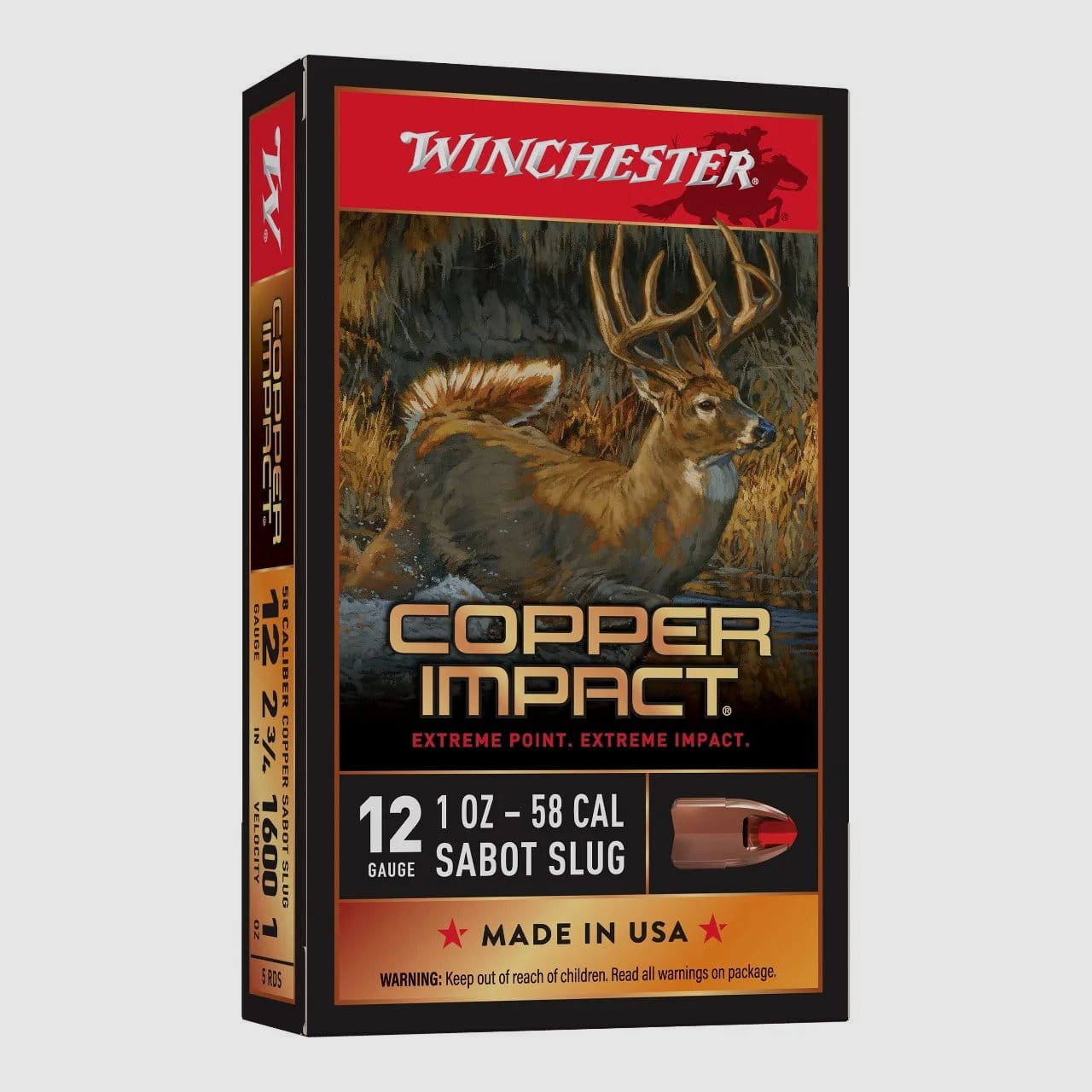Winchester Copper Impact Slug 28 g Cal. 12/70 - 5 pcs.