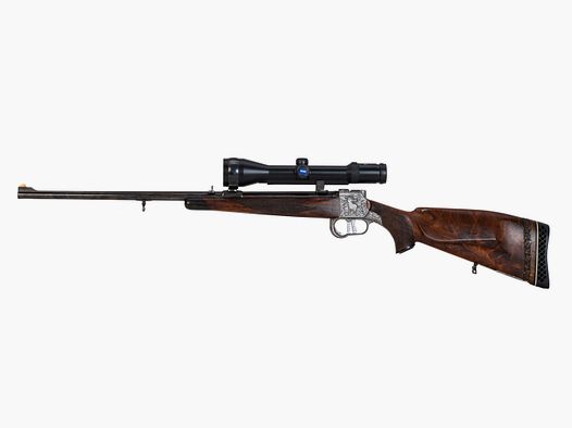 Ferlach Heeren 7x65R , ZF Zeiss Diavari VM 2,5-10x50 Abs.40, Suhler Einhakmontage LL: 62 cm