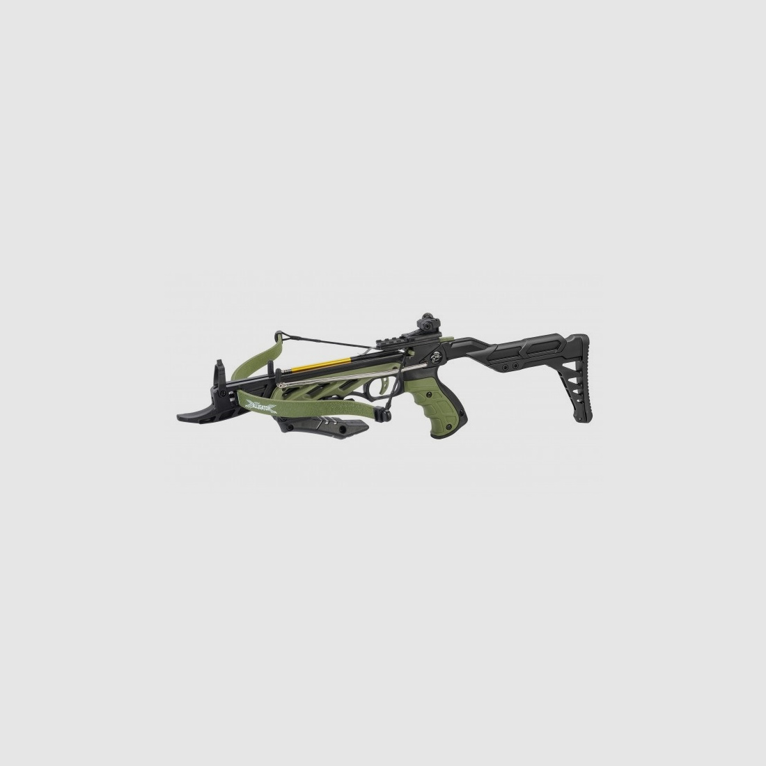 Buchner Pistolenarmbrust Alligator II grün m. Schulterstütze Armbrust