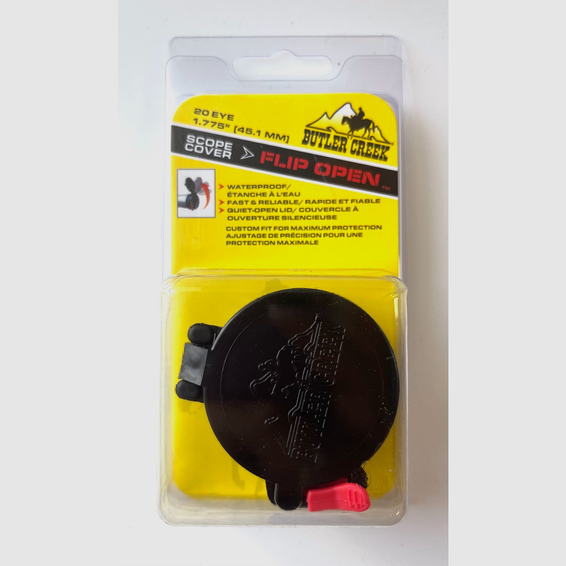 Coperchio per obiettivo Butler Creek MO20200 Flip Open Okular Klappdeckel per ZF 20 EYE 45,1mm