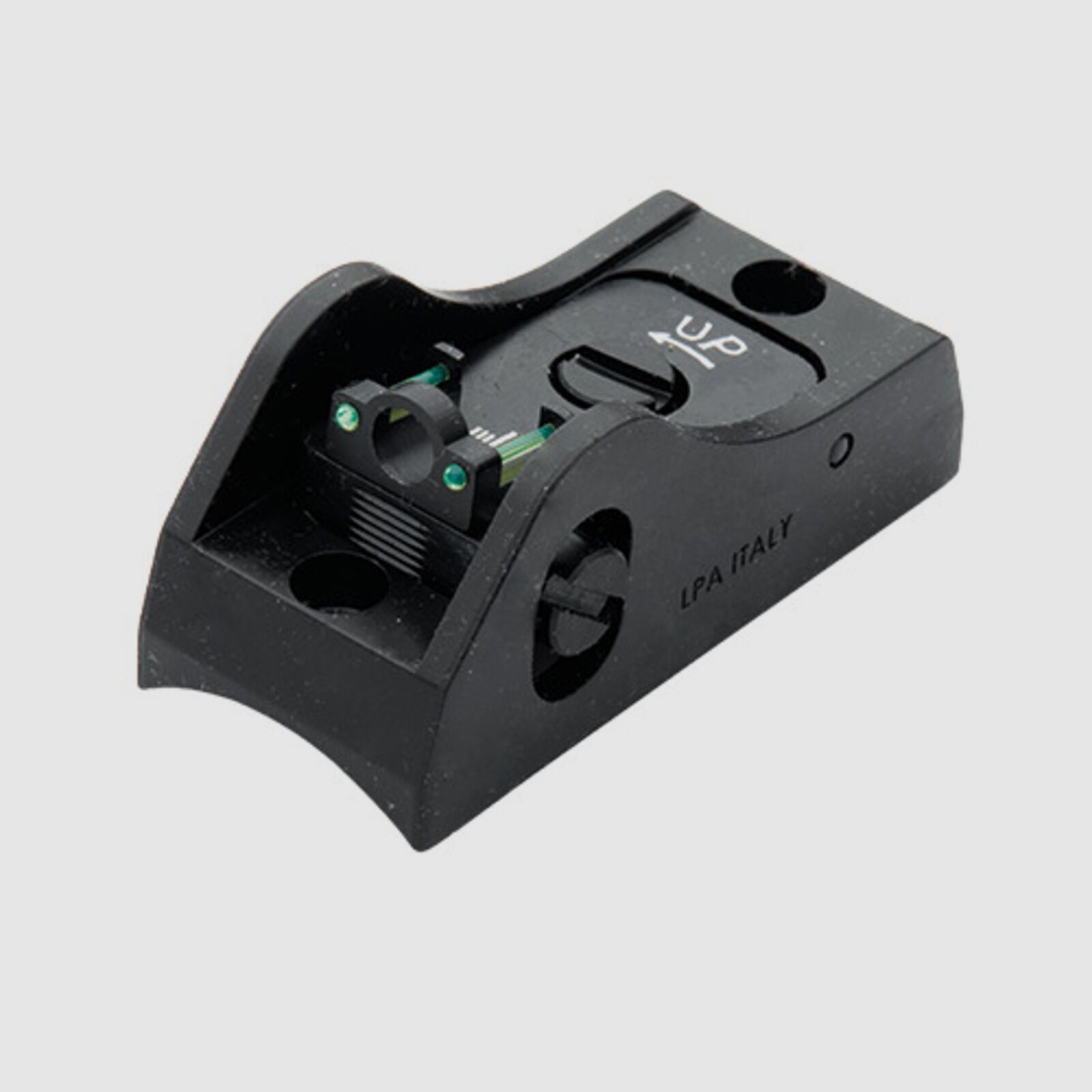 LPA Visier Ghostring Fiber grün Flinte