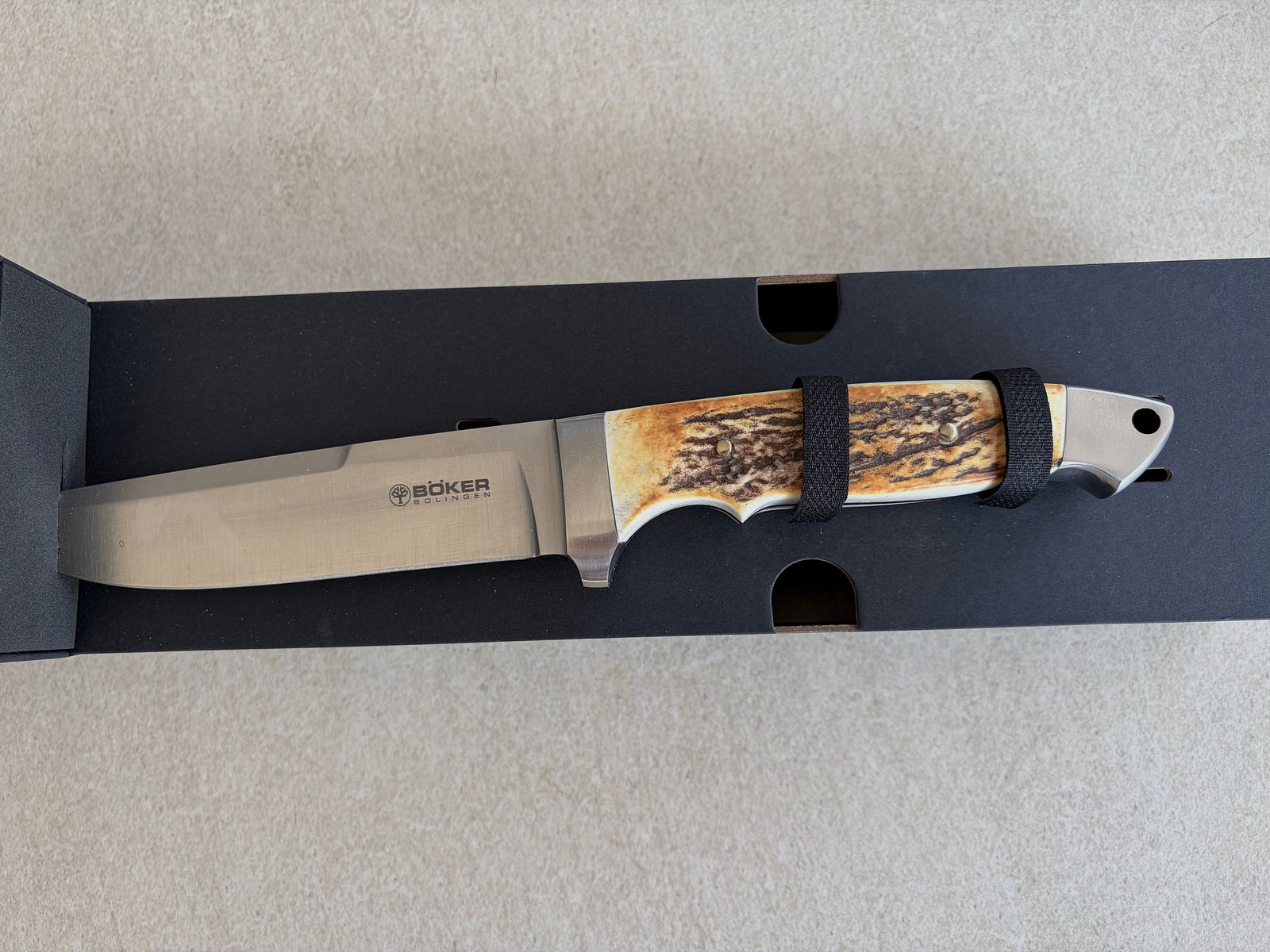 Böker Vollintegral 2.0 Stag Horn | New | OVP | Leather Sheath | Made in Germany
