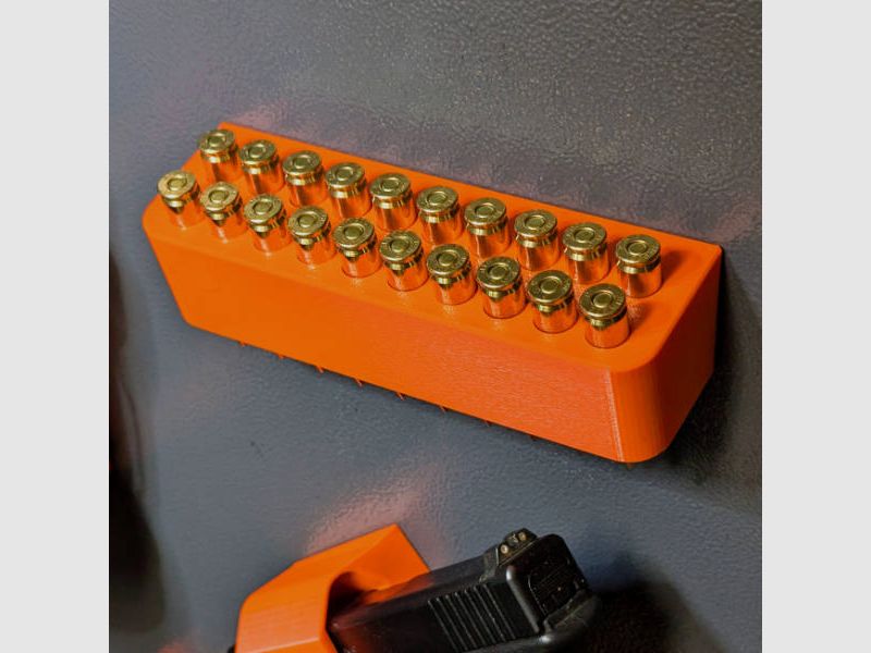 Magnetic ammunition holder for cartridges for the gun cabinet - accessories for the gun cabinet