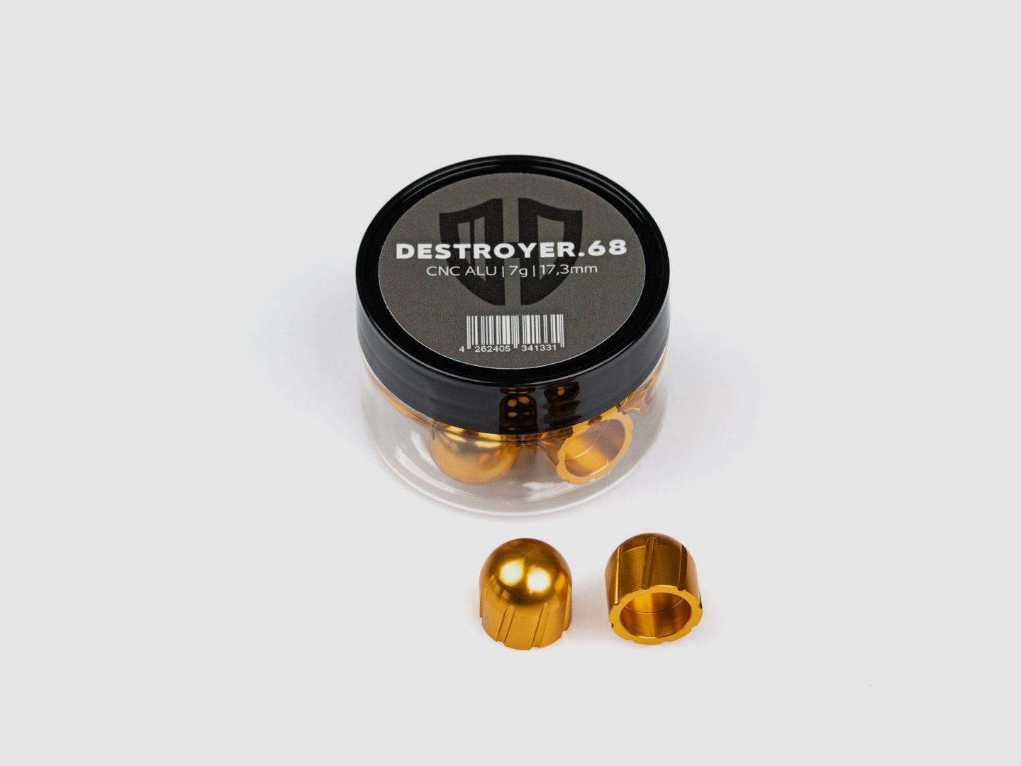 12x DESTROYER.68 | CNC ALU | 7g | 17,3mm | drei Farben | Cal.68 | for HDR68, HDS68, Milsig, AEA Zeus Cal.68