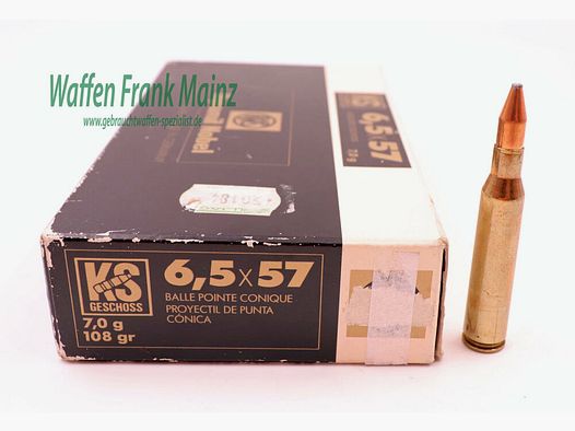 RWS (WZd.Fa.Rottweil) Cartouches de Fusil - Ouvert 6,5x57