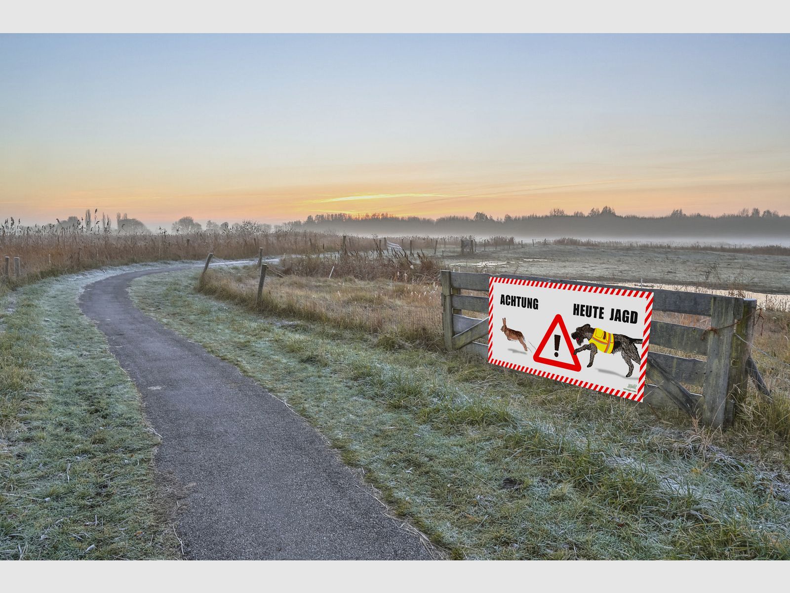 Seissiger Warnbanner Treibjagd PVC 2m x 1m