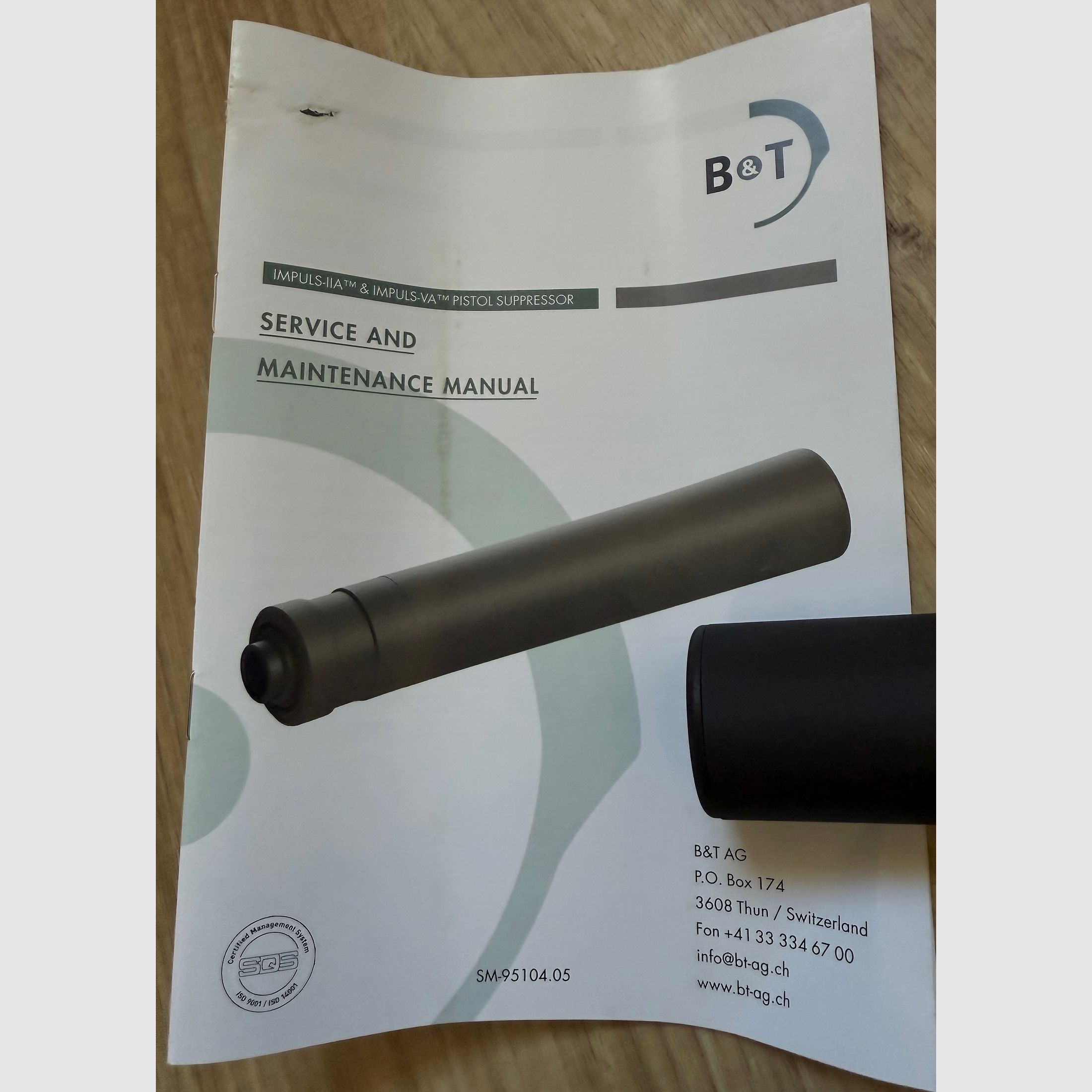 B&T Impuls-IIA silencieux 9mm Para