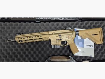 Heckler & Koch SLB MR223, versión A3, Slim-Line HKey 11" color arena