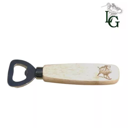 Holz-Flaschenöffner Wildschwein-Motiv Lovergreen