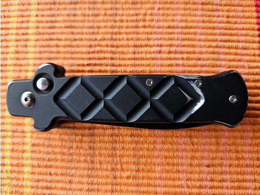 Beltrame Springmesser Coltello Scatto Tattico 3-D Nero schwarz
