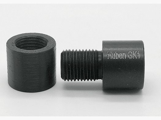 Schalldämpferadapter für Huben GK1 (Lupi) aus Aluminium