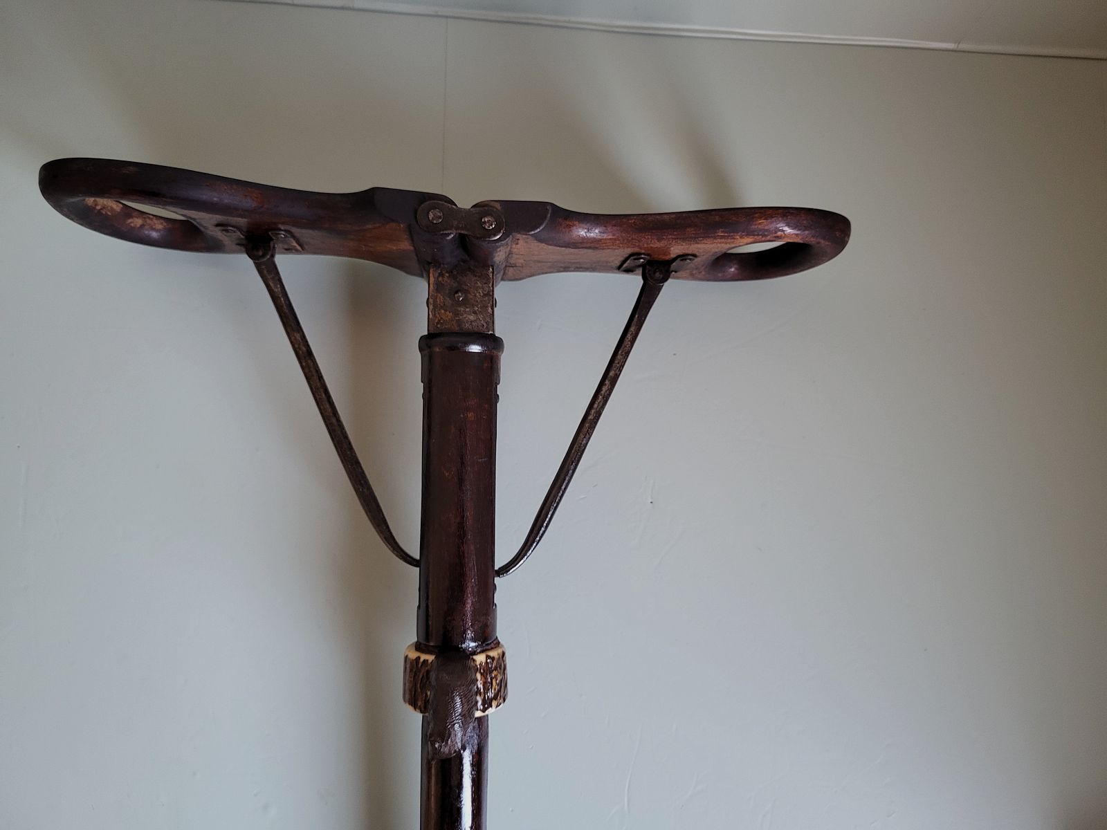 Jagd Spazierstock - Sitz - Bär - Hirschhorn - 1930er Jahre