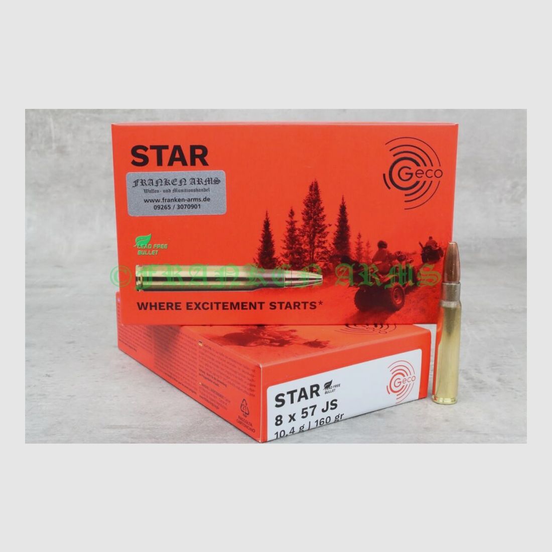 GECO Star 8x57IS 160gr. 10,4g 20 pezzi