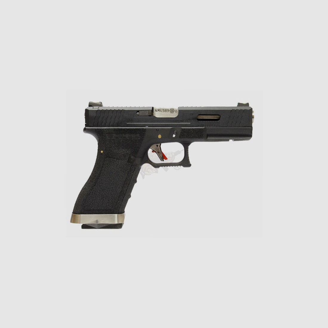 WE Custom 18C Metall Version Airsoft Pistole in Schwarz GBB -F-