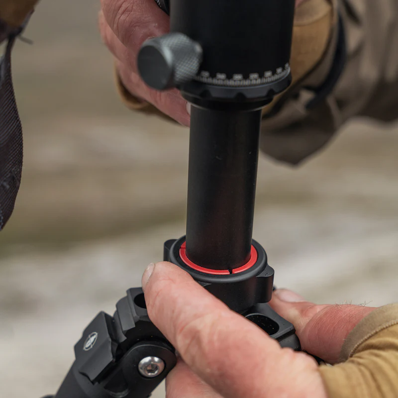 Spartan Precision Equipment Ascent Tripod™ Gen 2 Woodland mit Davros Pro Head™ und Trekkingstockgriffen, Bild 6 von 29